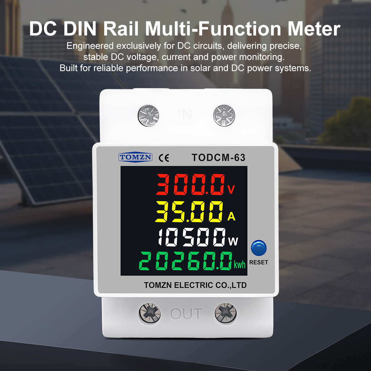 TOMZN DC Energy Meter 14-600V  - đánh giá và giá Renewable Energy Demonstration Kit