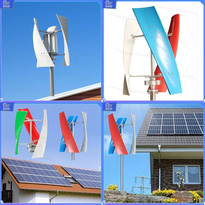5KW Hybrid Solar Wind Turbine  - đánh giá và giá Wind Solar Hybrid Kit