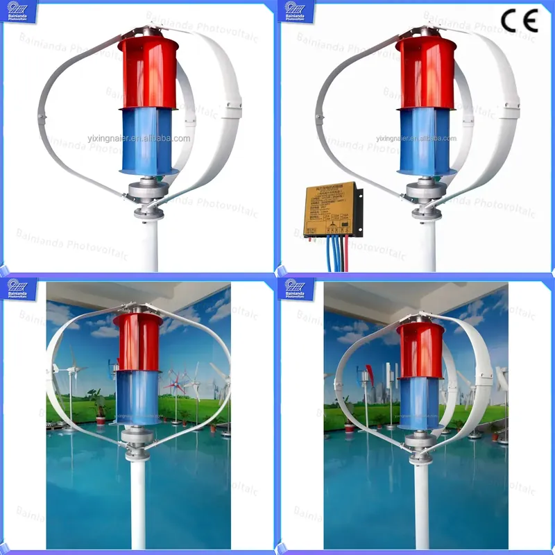 300W 400W Vertical Axis Wind T - đánh giá và giá Wind Solar Hybrid Kit
