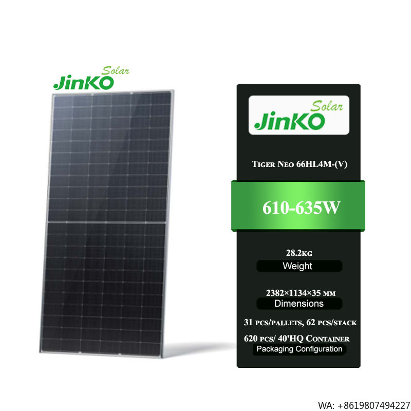 Jinko Tiger Neo 66HL4M-(V) 610 - đánh giá và giá Jinko Solar Panel N-Type