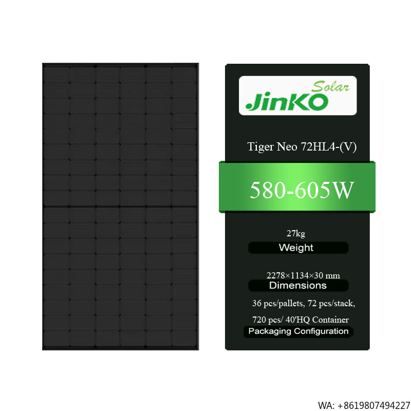 Jinko Tiger Neo 72HL4-(V) 580- - đánh giá và giá Jinko Solar Panel N-Type