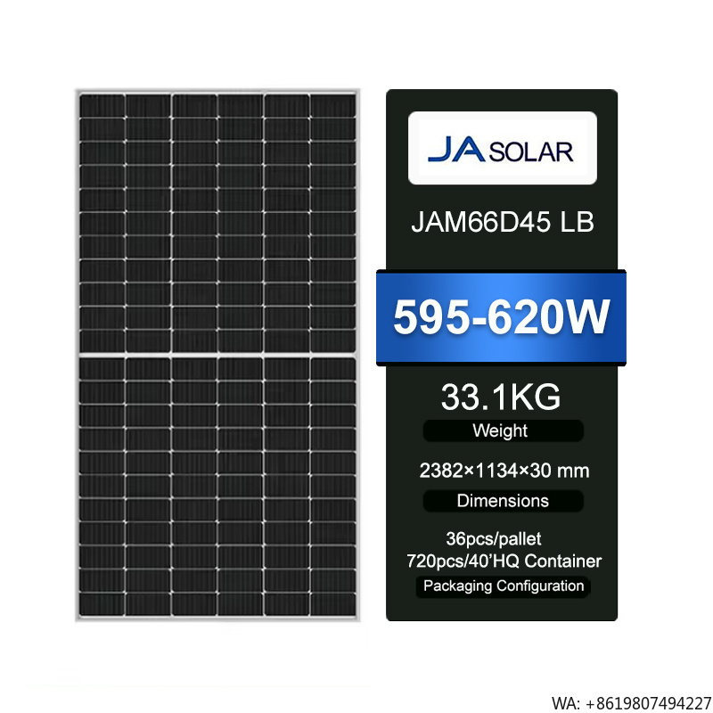 Low MOQ JA Solar Panel Double  - đánh giá và giá Jinko Solar Panel N-Type